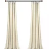 Yellow & Gray Farmhouse Curtain Panel Set, 95 in.