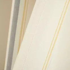 Yellow & Gray Farmhouse Curtain Panel Set, 95 in.