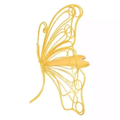 Yellow Metal Butterfly Garden Chair
